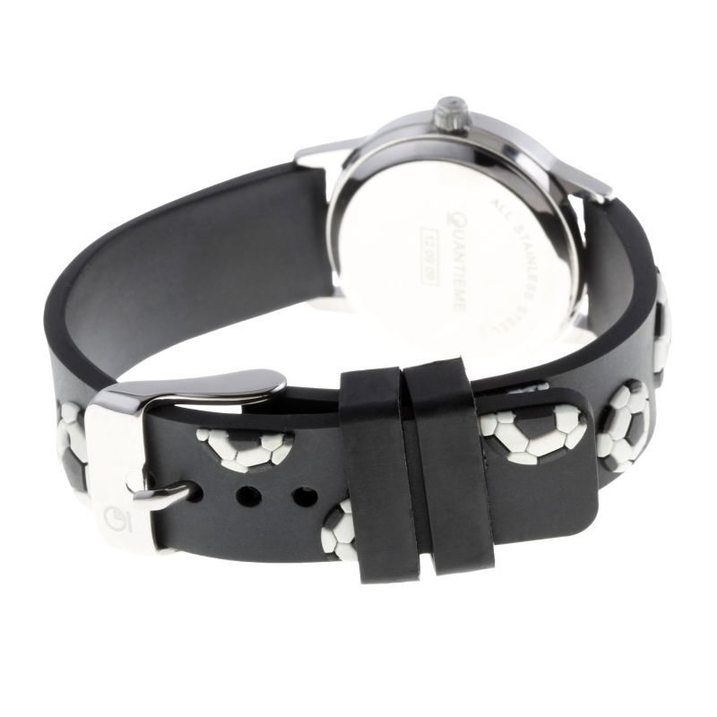 Montre, boîte acier, bracelet silicone, verre minéral, kids