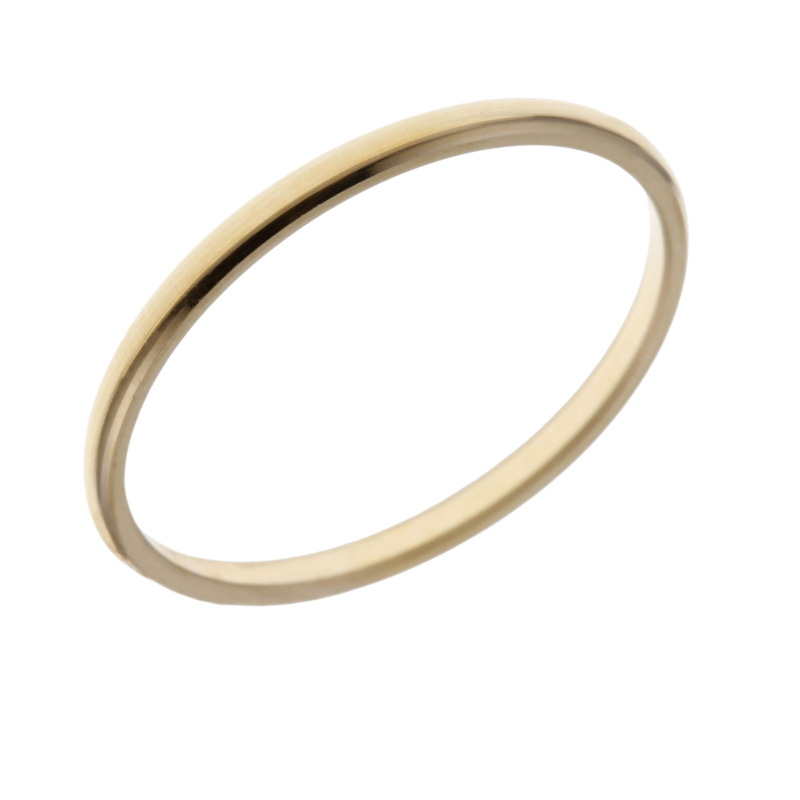 Alliance en or jaune, demi-jonc 1.5mm