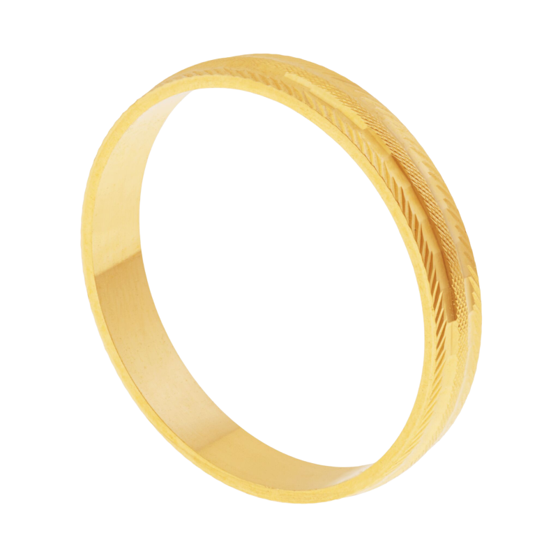 Alliance en or jaune fantaisie,3mm