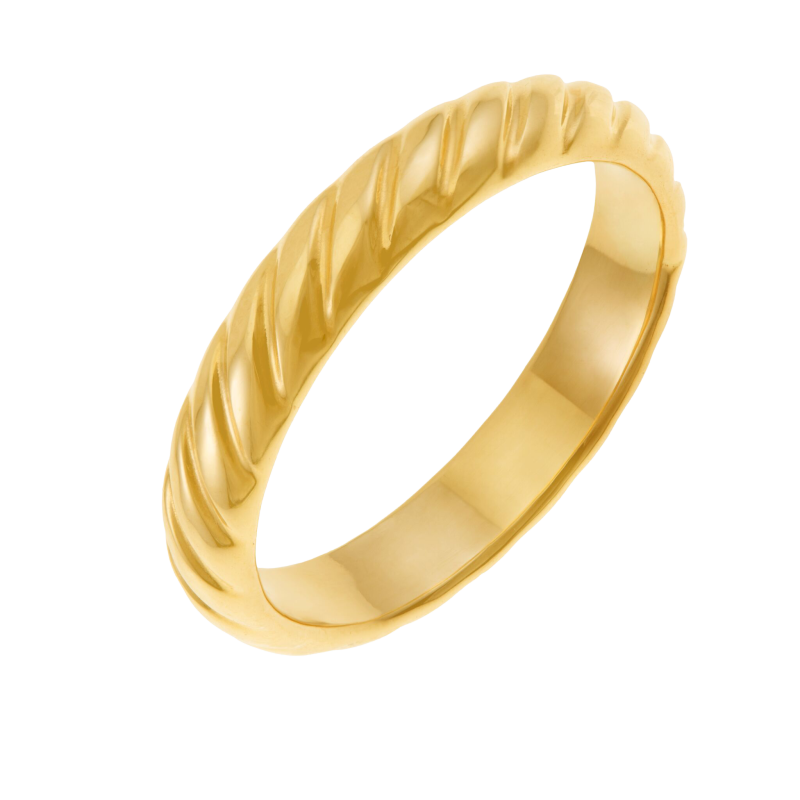 Alliance en or jaune,4 mm