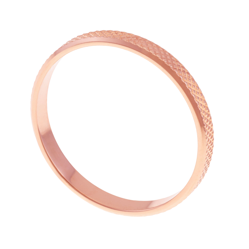 Alliance en or rose, 2.5 mm