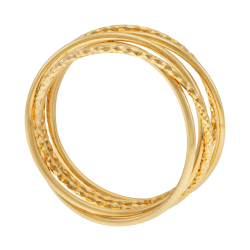 Bague en or jaune, multifils