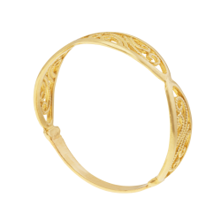 Bague en or jaune, filigrane