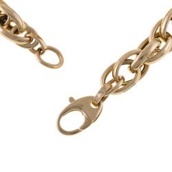 Bracelet en or jaune, maille tressée