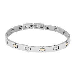 Bracelet en or jaune et acier