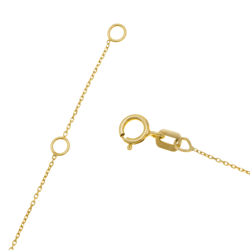 Bracelet en or jaune, coeurs