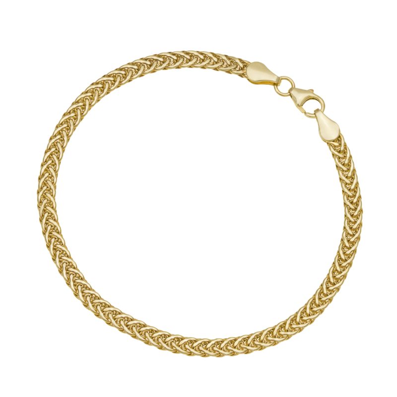 Bracelet en or jaune, maille fantaisie