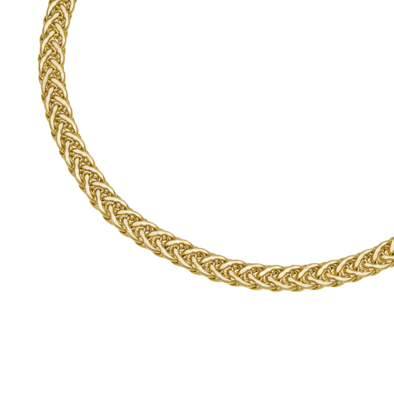 Bracelet en or jaune, maille fantaisie