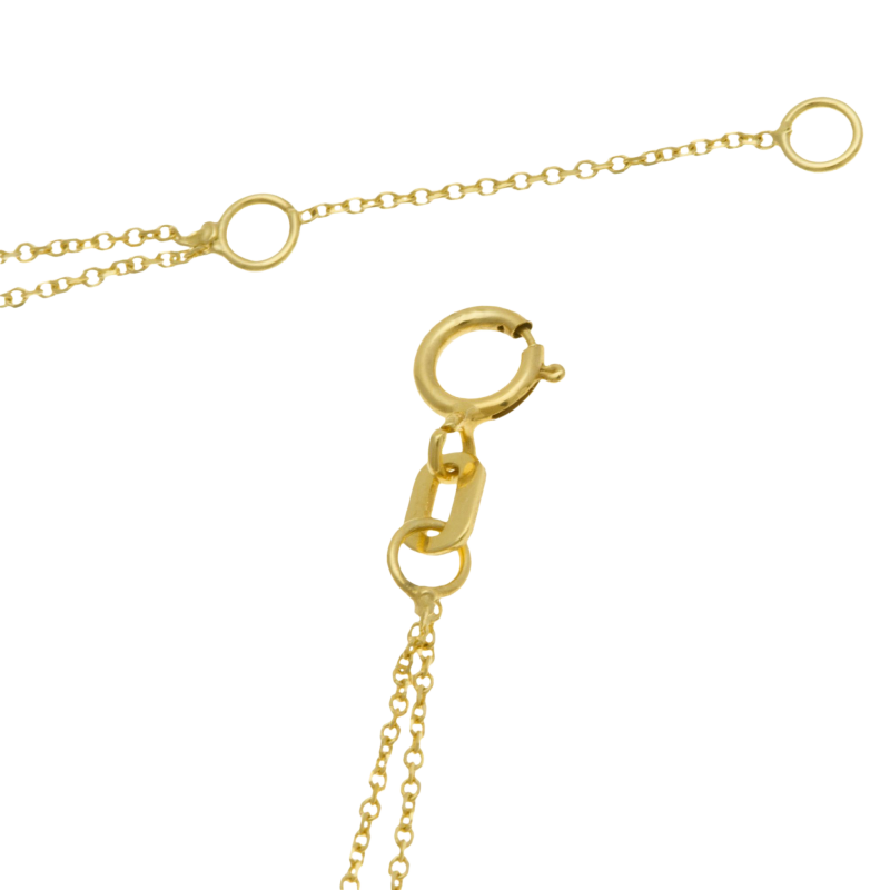 Bracelet en or jaune, perles de culture