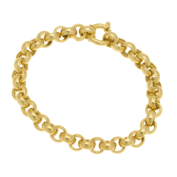 Bracelet en or jaune, maille jaseron
