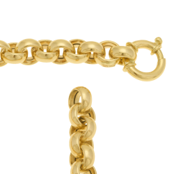 Bracelet en or jaune, maille jaseron