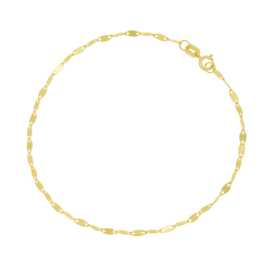 Bracelet en or jaune maille fantaisie