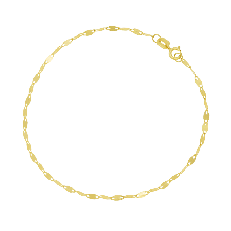 Bracelet en or jaune maille fantaisie