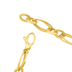 Bracelet en or jaune maille fantaisie