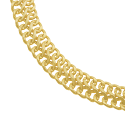 Bracelet en or jaune maille fantaisie