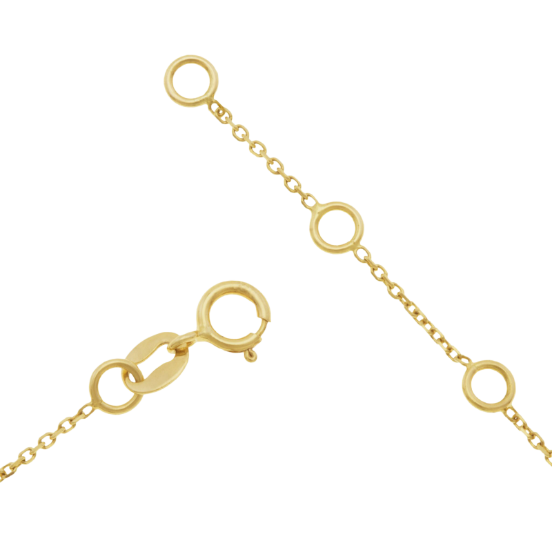 Bracelet en or jaune rhodié et diamants
