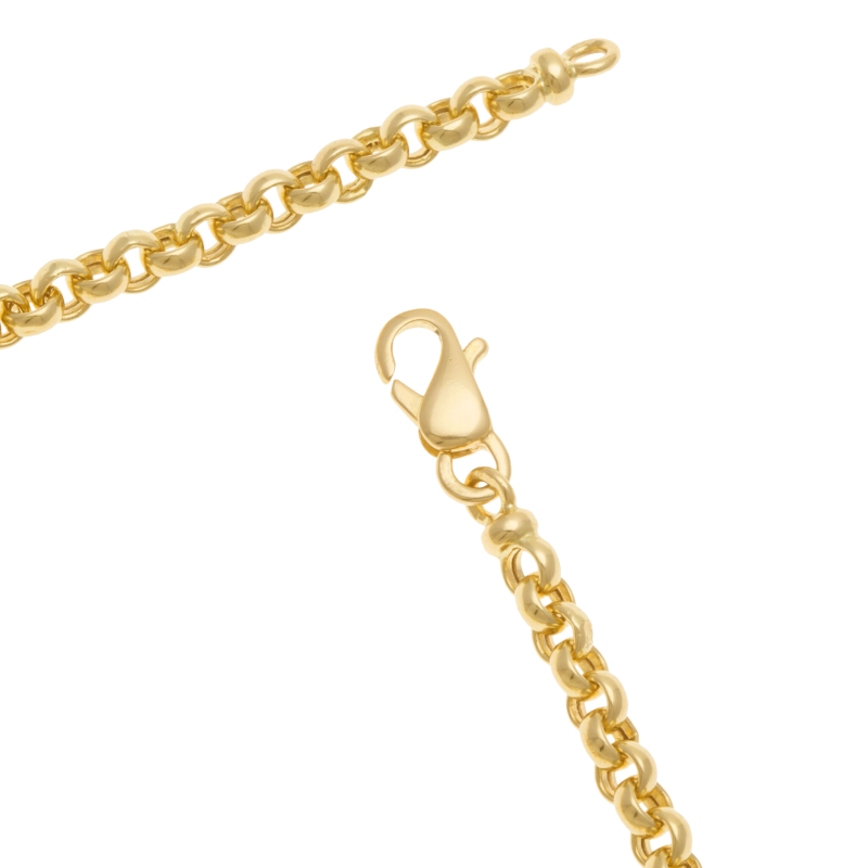 Bracelet en or jaune, maille jaseron