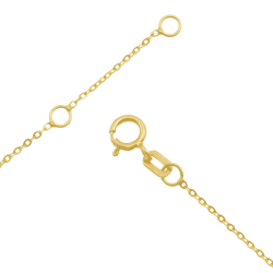 Bracelet en or jaune et oxydes de zirconium briolette