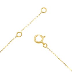 Bracelet en or jaune et laque, lotus 