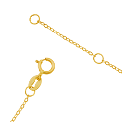 Bracelet en or jaune et oxydes de zirconium