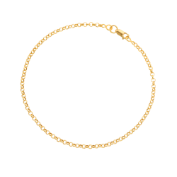 Bracelet en or jaune maille jaseron