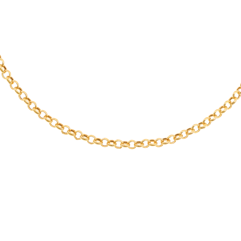 Bracelet en or jaune maille jaseron