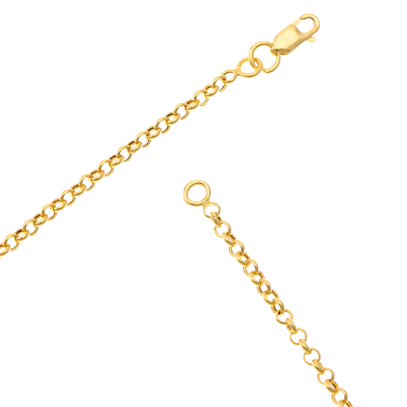 Bracelet en or jaune maille jaseron