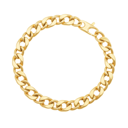 Bracelet maille gourmette en or jaune