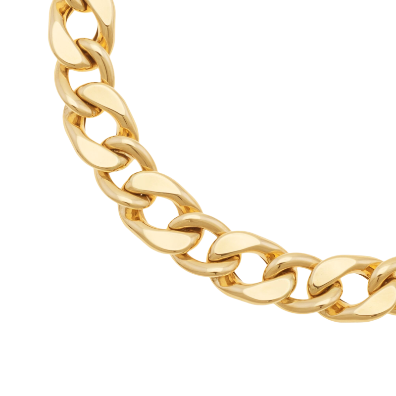 Bracelet maille gourmette en or jaune