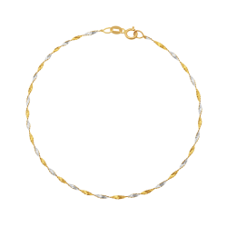 Bracelet en or jaune et rhodié