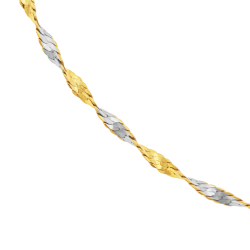 Bracelet en or jaune et rhodié