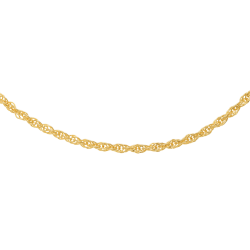 Bracelet en or jaune, maille singapour