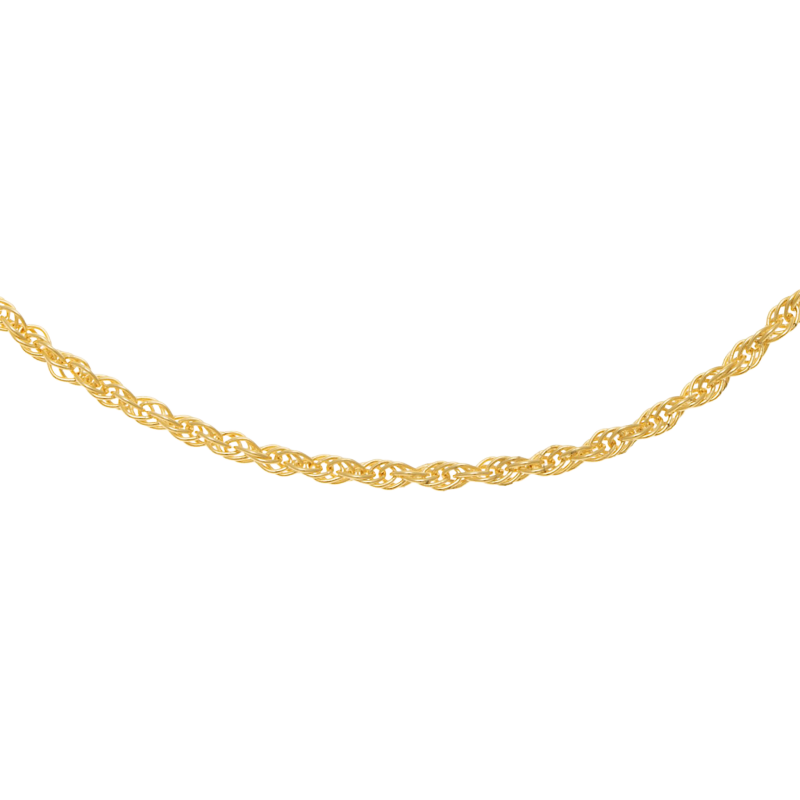 Bracelet en or jaune, maille singapour