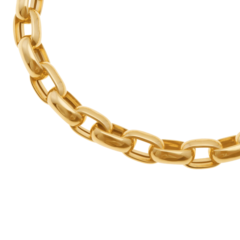Bracelet en or jaune, maille jaseron