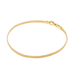 Bracelet en or jaune, maille anglaise 2.8mm