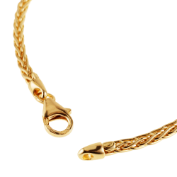 Bracelet en or jaune, maille palmier
