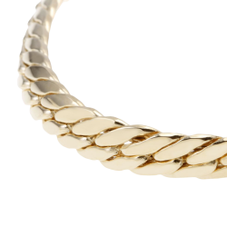 Bracelet en or jaune, maille anglaise, 5,4 mm