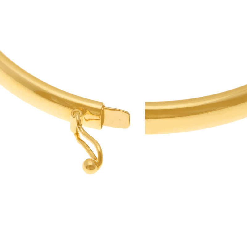 Bracelet jonc en or jaune 4 mm
