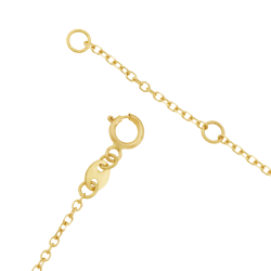 Bracelet identité en or jaune, plaque nuage