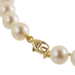 Bracelet en or jaune et perles de culture