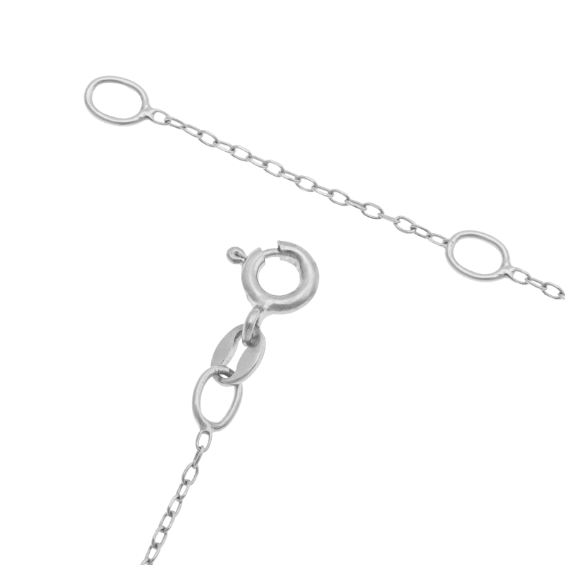 Bracelet en or jaune et argent rhodié, maman 