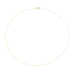 Chaîne en or jaune, maille forçat