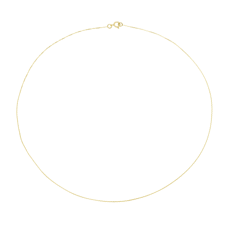 Chaîne en or jaune, maille forçat