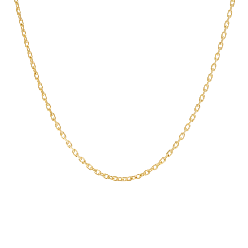 Chaîne en or jaune, maille forçat