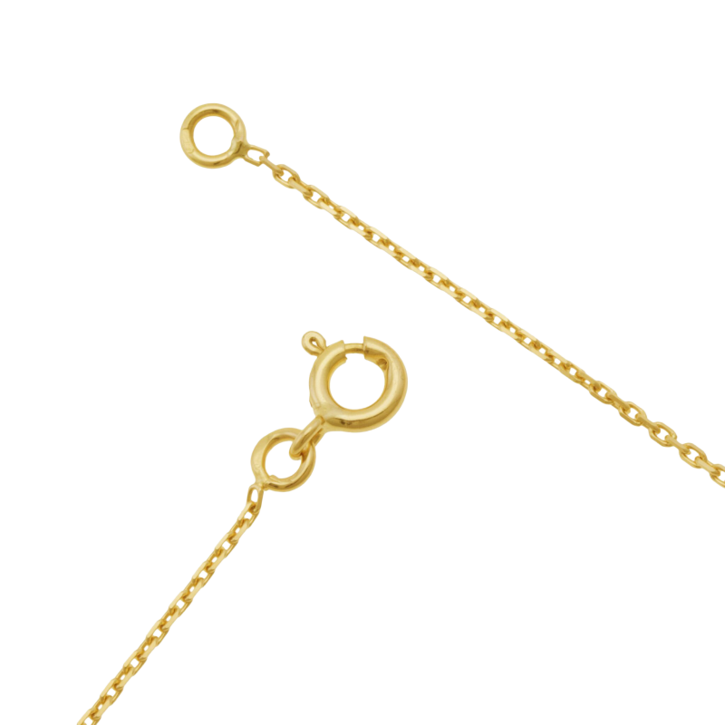 Chaîne en or jaune, maille forçat