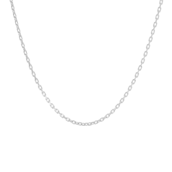 Chaîne en or gris, maille forçat