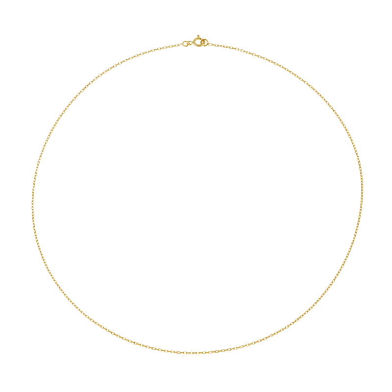 Chaîne en or jaune, maille forçat