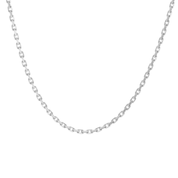Chaîne en or gris, maille forçat