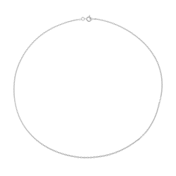 Chaîne en or gris, maille forçat