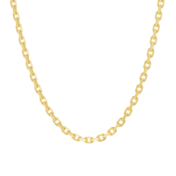 Chaîne en or jaune, maille forçat